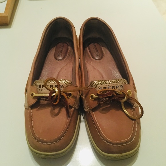 Women’s Sperry Angelfish Gold Glitter Shoes - Picture 3 of 6